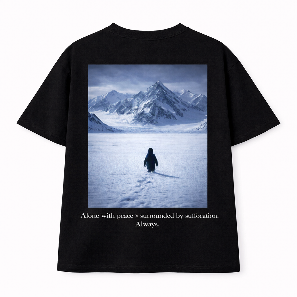 Nihilist Unisex Oversized Black T-Shirt